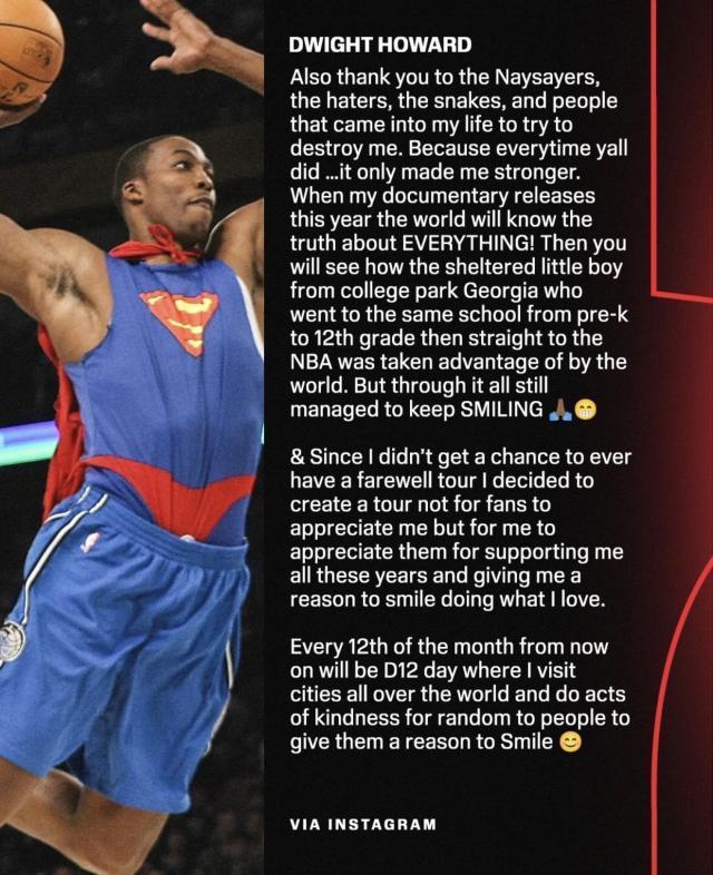 40岁霍华德正式退役：20年篮球生涯画上句点